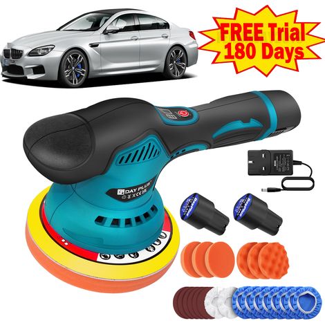 Cordless Rotary Car Polisher Buffer Small Polishing Machine Detailing Pad Kit (1/5)