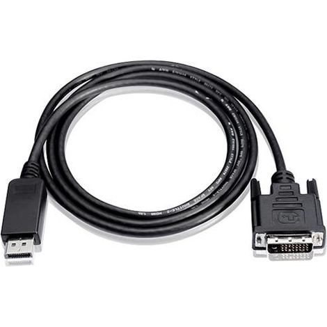 Techly ICOC DSP-C12-050 câble vidéo et adaptateur 5 m DisplayPort DVI Noir