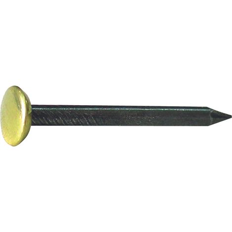 CHIODO IN ACCIAIO CON TESTA IN OTTONE PZ.100  mm. 2x25 10.00 confezioni