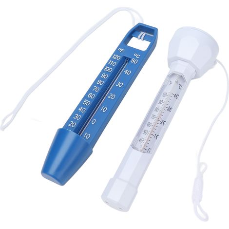 Ensemble de thermomètres flottants pour piscine, plusieurs unités, thermomètres d'eau durables et étanches avec cordon. (1/5)