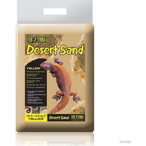 Sustrato terrario Exo Terra desert sand conducción calor 4.5kg