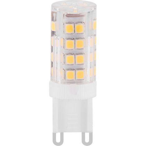 Lampe LED G9 220V 5W 51LEDs blanc chaud, ampoule maïs céramique économique et dimmable. (1/5)