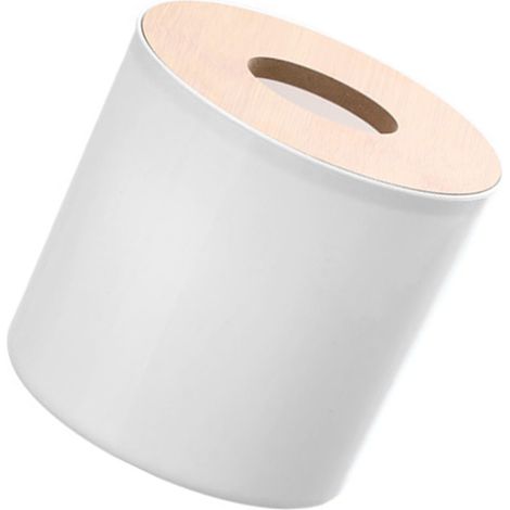 Innovativer, moderner und kompakter runder Toilettenpapierspender für Badezimmer oder Wohnzimmer (schwarz). (1/5)