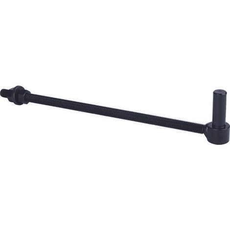 Afbat – Gond de poteau traversant pour portail en bois – Finition noire – Diamètre 16mm – Système traversant avec rondelles et écrous