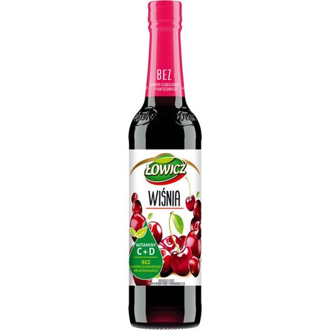 Łowicz Nahrungsergänzungsmittel Sirup mit Kirschgeschmack 400 ml