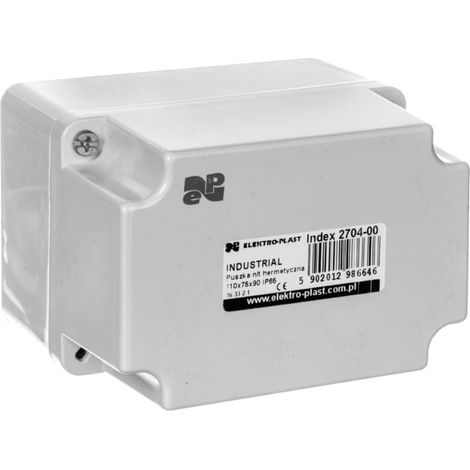 Industrieller hermetischer Kasten n/t 110x75x90 IP65 grau 2704-00