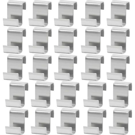 25 Pièces de Z Clips pour Verre de Serre en Acier Inoxydable - Clips en Z pour Fenêtre et Fixation de Vitres (1/5)