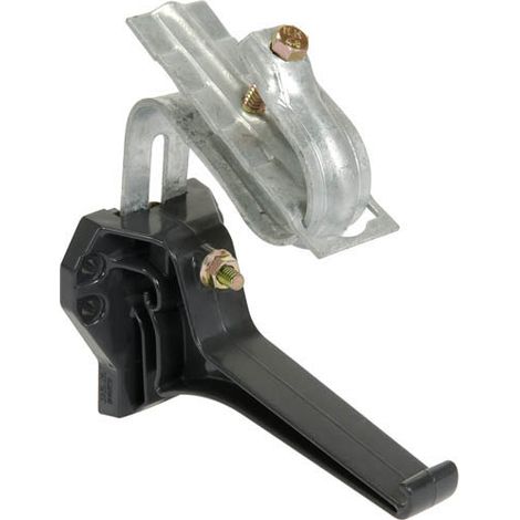 Nicoll – Crochet monté tuile ovation 28 anthracite – Fixation discrète pour gouttières – Design invisible pour installation facile (1/4)