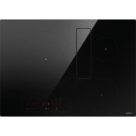 Elica NIKOLATESLA FIT 3Z BL/A/60 Nero Da incasso 60 cm Piano cottura a induzione 3 Fornelli Cappa da incasso (1/5)