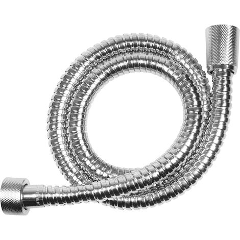 1 Flexible de douche, Acier inox, Chromé, 0,80 m, Écrou pivotant 1/2", Salle de bain (1/4)