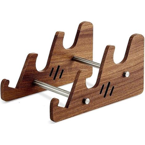 Tastaturständer, 3-stufiger Schreibtisch-Tastaturständer aus Holz, Ablage für Computer und Tablets. (1/5)