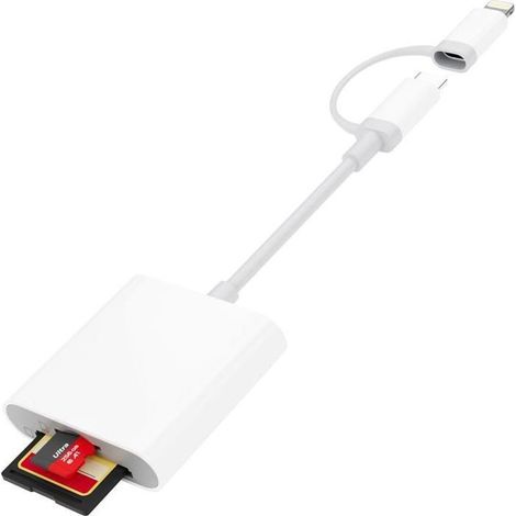 Lecteur De Carte Sd Pour , Adaptateur Lecteur Carte Sd Usb C Vers Sd/ Sd 2 En 1, Adaptateur De Carte Sd, Lecteur[LEC102] (1/5)