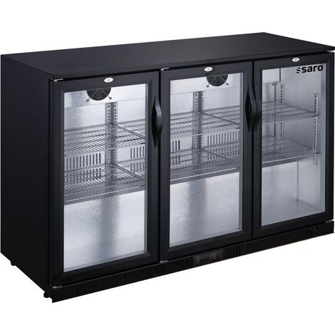 Arrière-bar réfrigéré - 3 portes vitrées - 320L - Saro