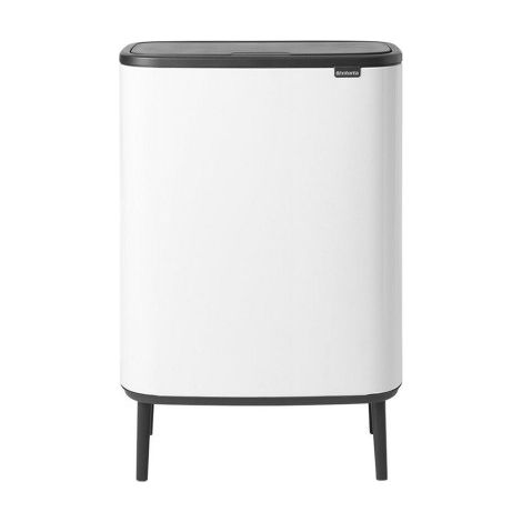 Brabantia - Touch Bin sur pied 2x30 l blanc Code O (1/5)