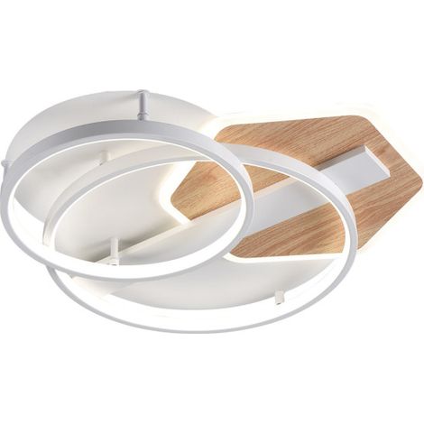 Plafon Trofa Blanco/haya 120w 3000-4000-6000k 9x50 X50cm 10200lm C/remoto