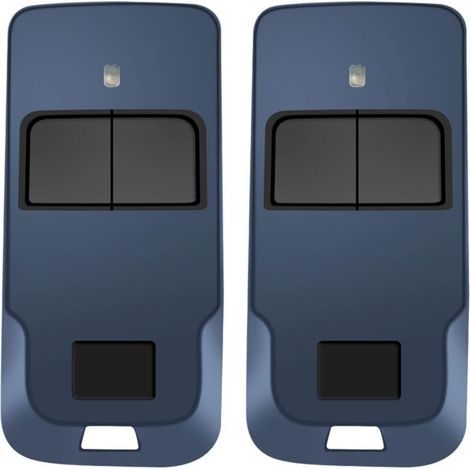 Télécommande Porte de Garage 433,92 MHz 2 Canaux – Compatible avec Modèles Mitto Cool C2 C4 et Mitto 4 – Lot de 2