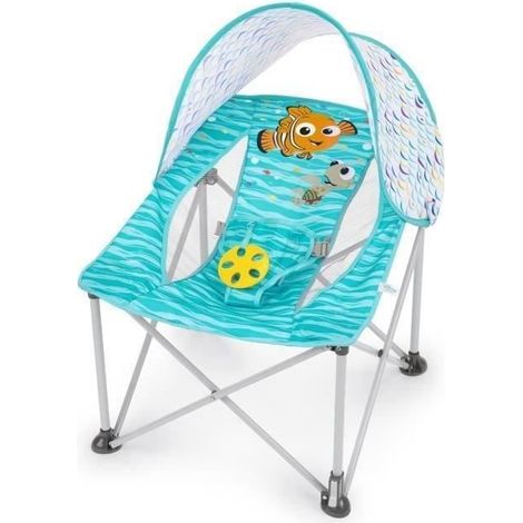DISNEY BABY - NEMO - Faltbarer Baby-Transat Pop 'N Chill, Sonnenschutz SPF +50 und Tragetasche inklusive