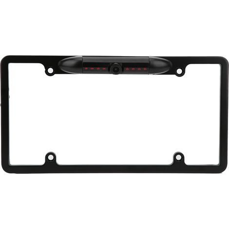Caméra de recul pour plaque d'immatriculation américaine, angle large, vision nocturne infrarouge, aide au stationnement, noir électrophorèse (1/5)
