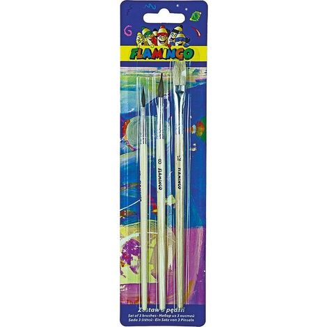 Cepillos de madera, 3 unidades