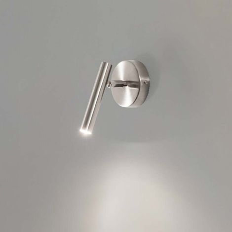 [NEUWERTIG] B-Ware Sopel Wandleuchte Lampe silber 1-flammig Stahl G9 Höhe 15 cm (1/2)