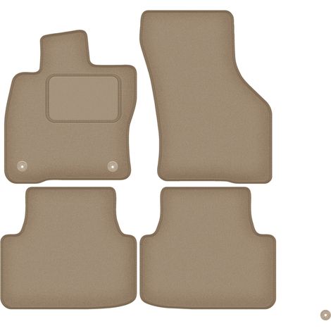 Tapis de sol en velours beige pour : Cupra LEON KL 5D, coupé sport hybride (2020-2024) (1/5)