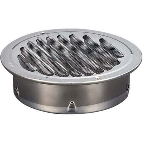 Grille de ventilation ronde en acier inoxydable Grille de ventilation en métal de 100 mm Grille (1/5)