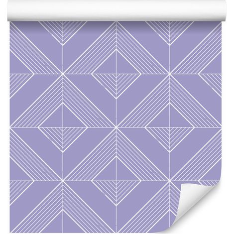 Carta da parati con rombi geometrici blu, sfondo blu 50x1000 cm (1/5)