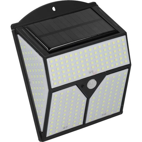 Lampe solaire murale à détecteur de mouvement pour extérieur et usage industriel (1/5)