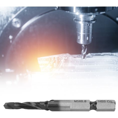 Multifunktionaler Gewindebohrer-Schraubendreher mit integriertem Bohrer-Set M5 x 0,8 (TIAIN) (1/5)