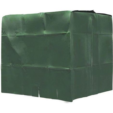 600 Iiters Ibc Container Housse De Protection 210d Oxford Tissu Housse Antipoussière Housse De Pluie 120x80x100cm - Vert (1/5)