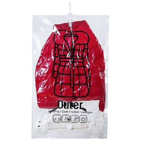 Ensemble de sacs de rangement sous vide suspendus, permettant de gagner 80 % d'espace. (1/5)