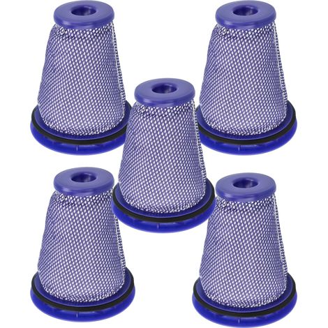 vhbw 5x Filtro premotor compatible con Dyson Big Ball Parquet 2, Plus, Pro, Stubborn aspiradora - Filtro protector motor, lavable