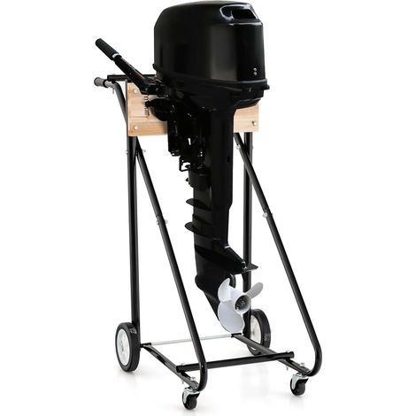 COSTWAY Carrello per Motore Fuoribordo, Supporto per Motore Fuoribordo con Ruote, Capacità di 150 kg, Resistente e Robusto, per Riparazioni, Manutenzione e Trasporto (1/5)