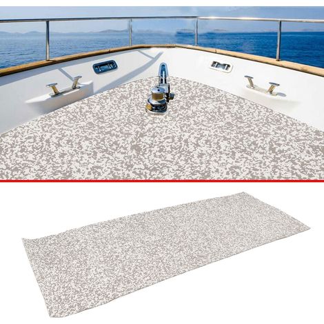 Tapis de pont en EVA camouflage pour yacht/bateau, motif camouflage, antidérapant, 240 x 90 cm, gris/blanc (grand format) (poids excessif) (1/5)