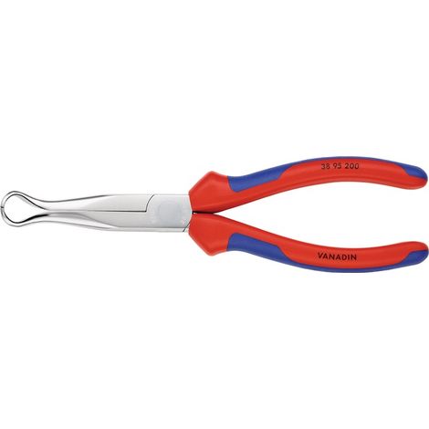 Alicates mecánicos L.200mm forma 9 Carcasa multicomponente acodada a 45 grados, KNIPEX cromado (1/5)