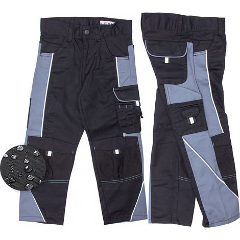 Pantalones de trabajo para niños con bolsillos funcionales. Pantalones de trabajo Firi para niños, talla 122/128.