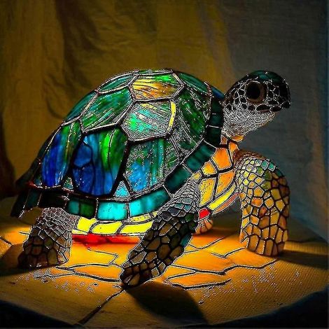Lampe Animal en Résine Colorée pour Déco Maison, Luminaire de Table Élégant (1/5)