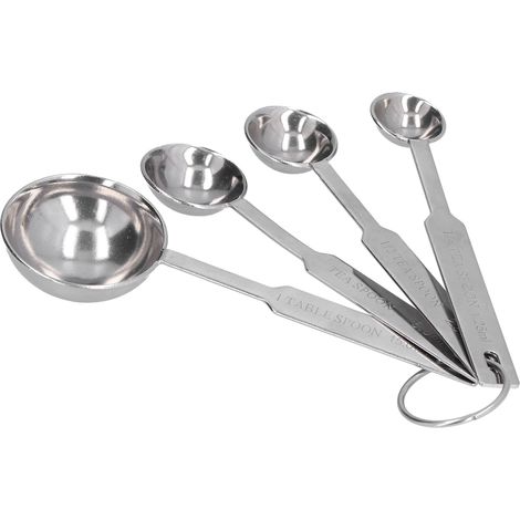 Cuillère doseuse en acier inoxydable 4 pièces pour cuisine, café, lait - Ustensiles de ménage