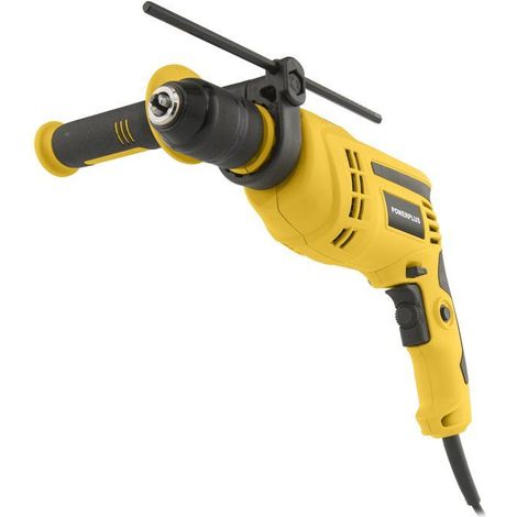 Powerplus Perceuse à Percussion Électrique POWX0281 - 2 en 1 : Perçage et Perçage à Percussion, Perceuse Filaire de 1050 W (1/4)