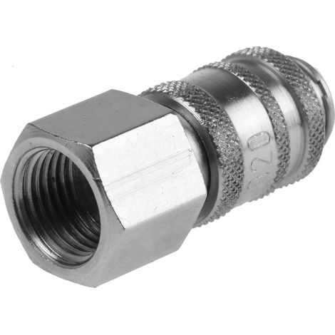 Rs Pro – Raccord laiton rapide femelle G 1/8 – Connexion pneumatique – Compatible Rectus 20/91 et Walther 06-003 – Pour systèmes pneumatiques - 8pouces (1/2)