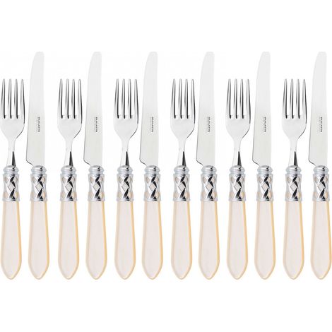 ALADDIN Anneau Chromé, Ménagère 12 pcs Fruits, Boîte Galerie, (1/2)