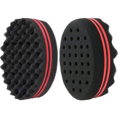Sponge Boucle - Pour Cheveux Naturels - Double Fonction - Réutilisable - Portable - 2 Pièces (1/5)