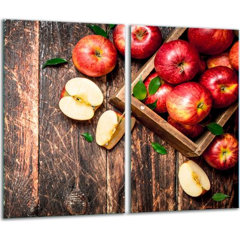 Schneidebrett aus Glas, 2x 30x52 cm, Holz (1/5)