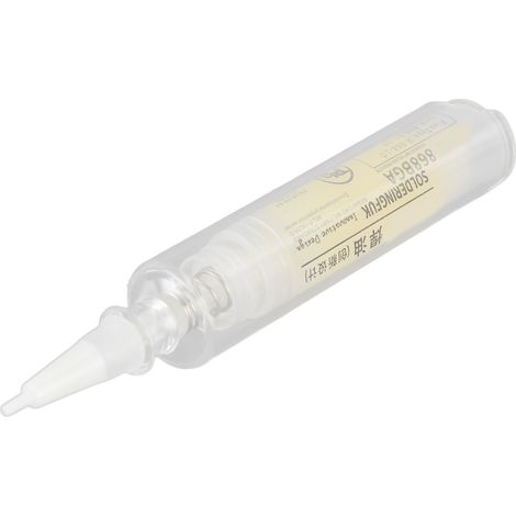Pâte à souder colophane 10cc sans nettoyage faible résidu seringue pour soudure entretien réparation circuit électronique. (1/5)