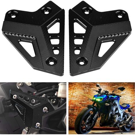 Repose-pieds Moto Protège-talon Garde de Protection Noir pour Kawasaki Z900 2017 (1/5)