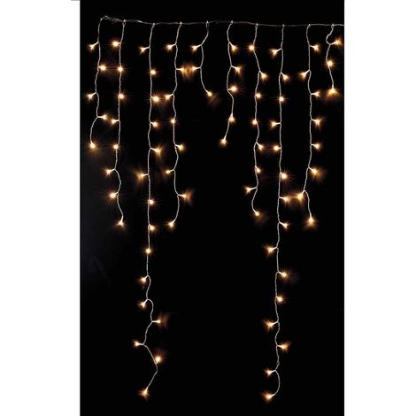 Tenda di Luci Natalizie con 624 Led per Interni ed Esterni per Decorare Casa e Negozi Luci di Natale Color Bianco Caldo (1/3)