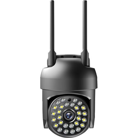 Caméra IP WiFi 5MP 5G Caméra PTZ extérieure sans fil Caméra de sécurité de suivi AI 1080P Surveillance CCTV Mini caméra audio bidirectionnelle (1080P Ajouter une carte 64G) (1/4)
