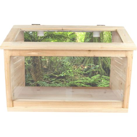 Sticker mural en PVC à motif jungle, décor pour aquarium ou terrarium à reptiles, 91 x 50 cm (1/5)