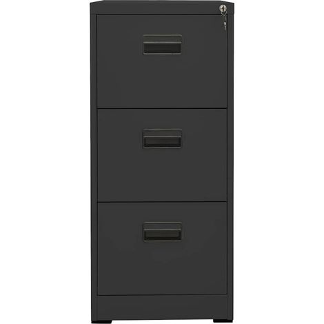 Maison Exclusive - Schedario Antracite 46x62x102,5 cm in Acciaio (1/5)