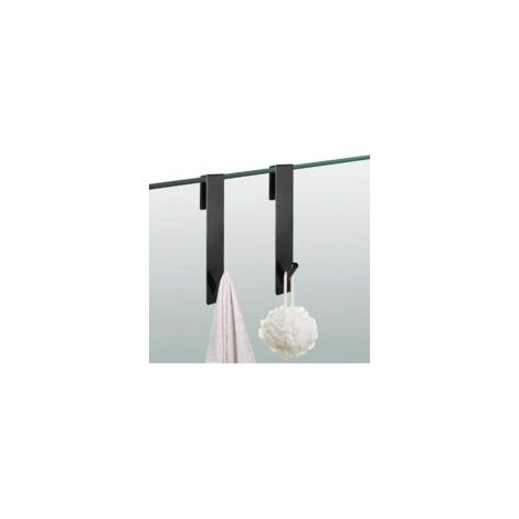 Ganchos para baño, ganchos para ducha, ganchos para mamparas de ducha de espuma, ganchos para toallas de acero inoxidable, ganchos para albornoces - Crezuo (1/4)